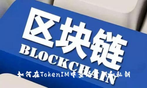 如何在TokenIM中查看公钥和私钥