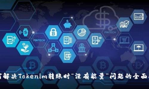 如何解决Tokenim转账时“没有能量”问题的全面指南